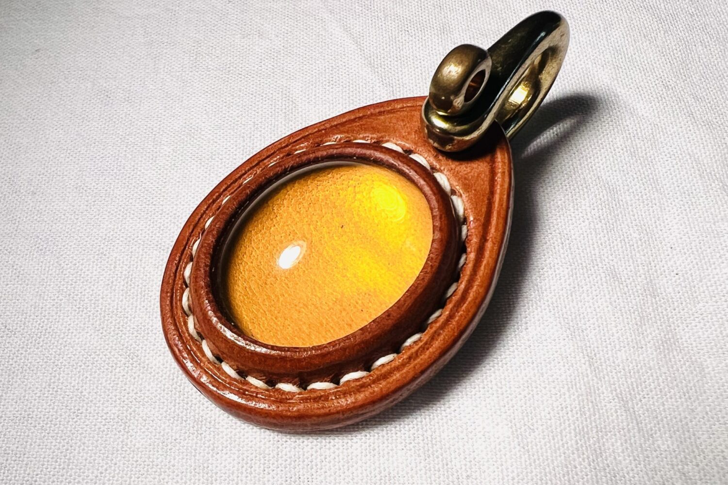Amber-set Pendant