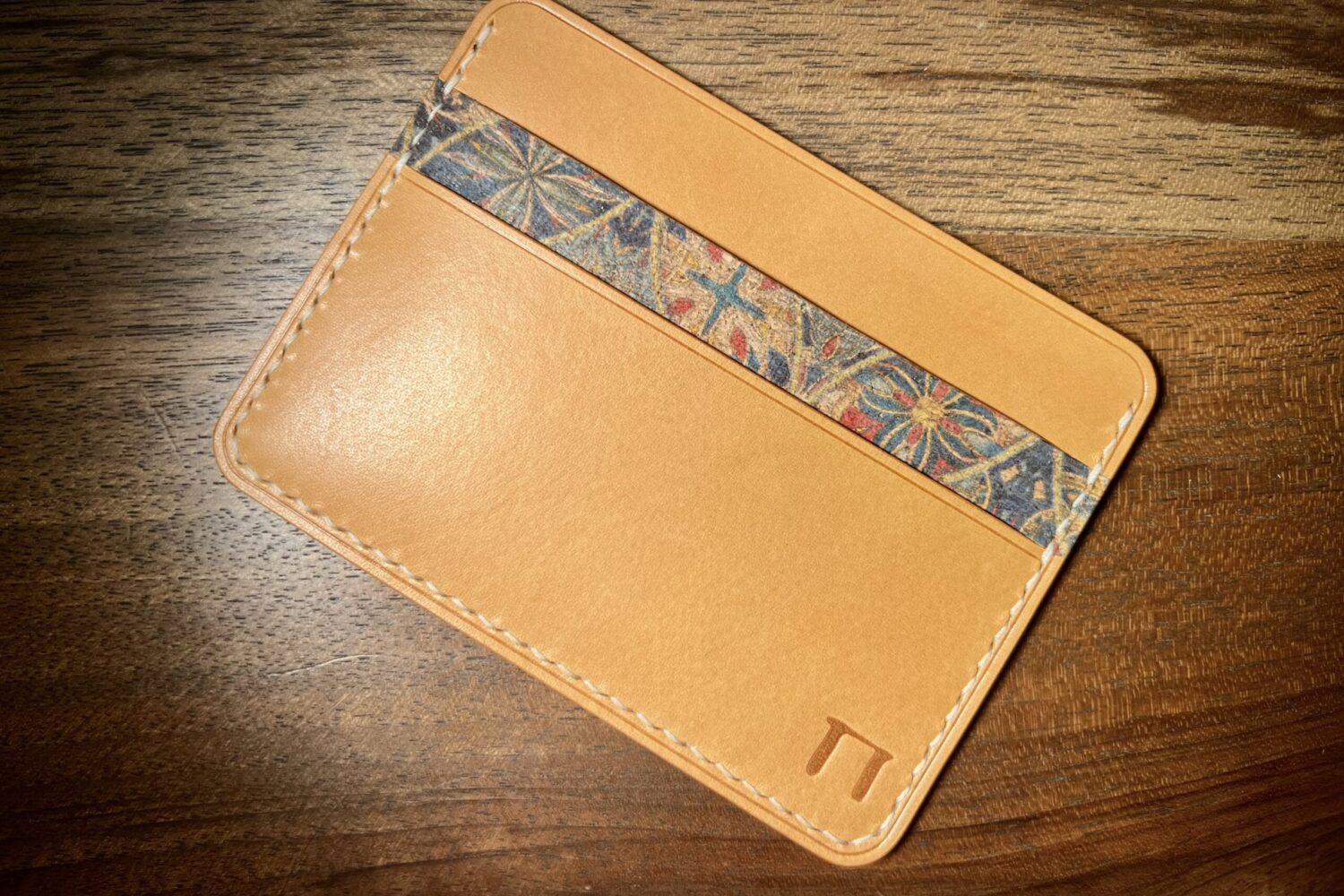 Card Holder – Patterned Cork